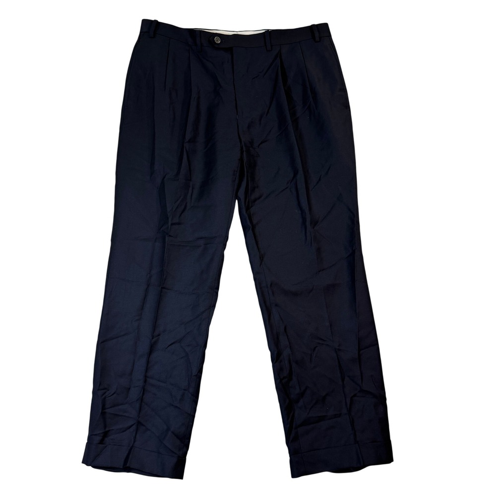 Lauren Ralph Lauren Men's Navy wool cashmere blend Dress Pants